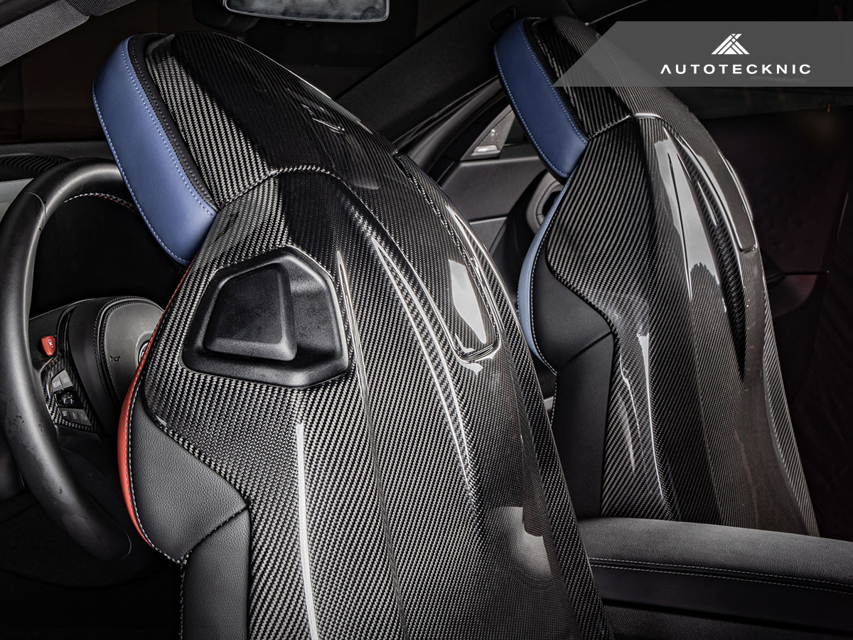 AutoTecknic Dry Carbon Full Seat Back Cover Set - F91/ F92 M8