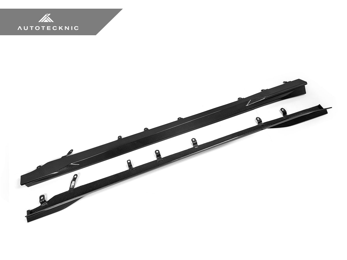 AutoTecknic Dry Carbon Fiber Side Skirt Extension Set - G87 M2