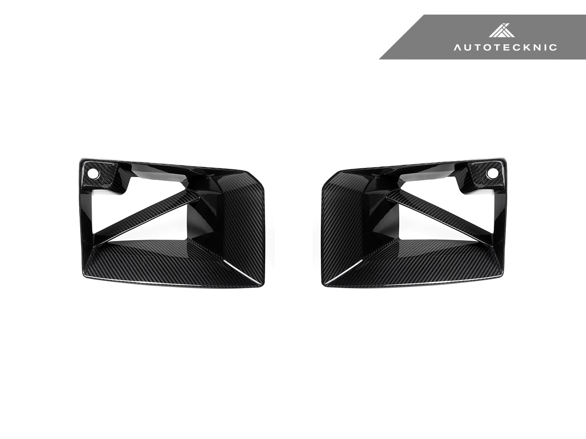 AutoTecknic Dry Carbon Front Air Inlet Trim Set - G87 M2