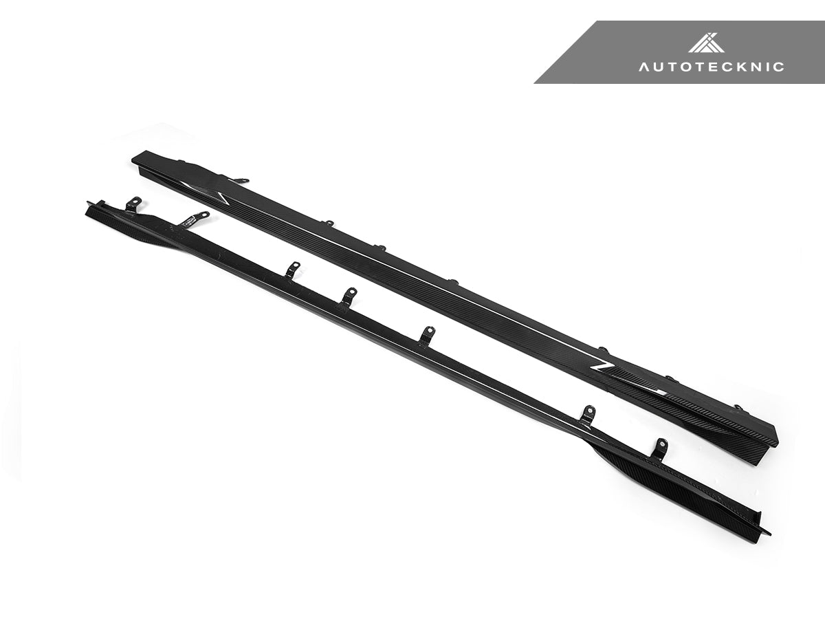 AutoTecknic Dry Carbon Fiber Side Skirt Extension Set - G87 M2