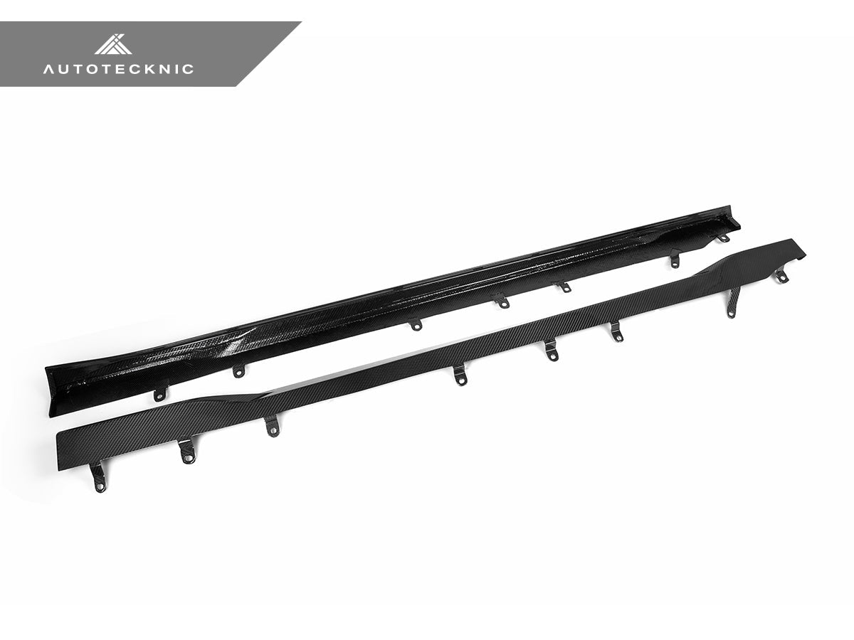 AutoTecknic Dry Carbon Fiber Side Skirt Extension Set - G87 M2