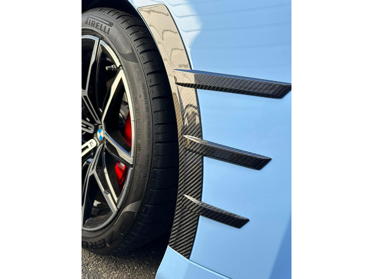 AutoTecknic Dry Carbon Front Fender Arch Trim Set - G87 M2