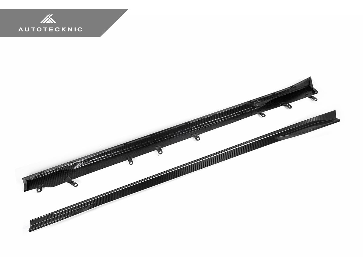 AutoTecknic Dry Carbon Fiber Side Skirt Extension Set - G87 M2