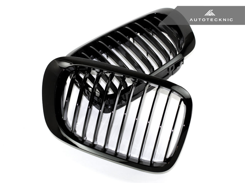 AutoTecknic Gloss Black Front Grille Set - E46 3-Series Coupe Pre-Facelift | M3