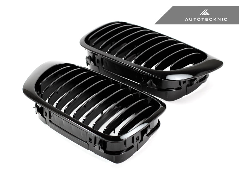 AutoTecknic Gloss Black Front Grille Set - E46 3-Series Coupe Pre-Facelift | M3