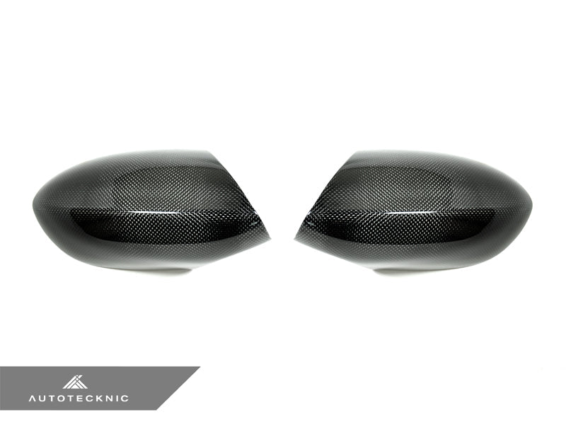 AutoTecknic Replacement Carbon Fiber Mirror Covers - BMW E90/ E92/ E93 M3 | E82 1M