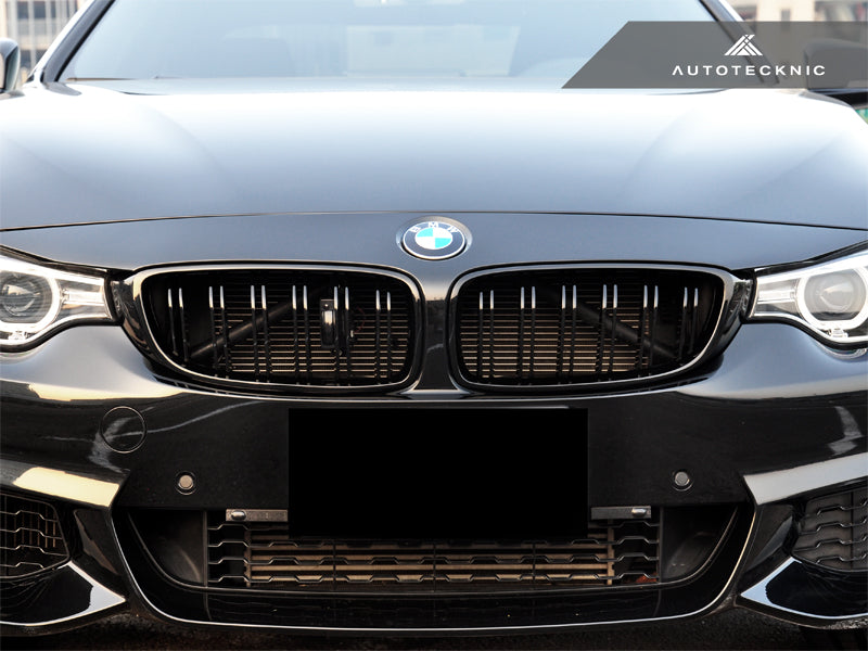 AutoTecknic Dual-Slats Gloss Black Front Grille Set - F32/ F36 4-Series | F80 M3 | F82 M4