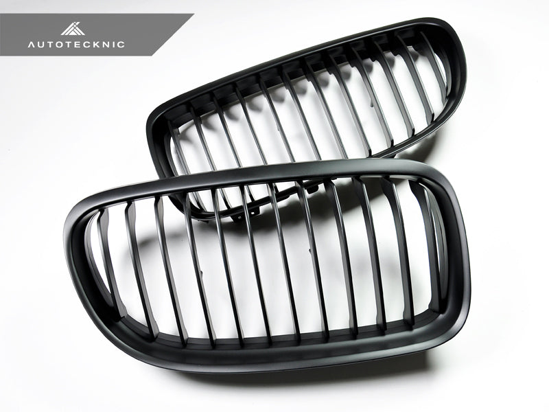 AutoTecknic Stealth Black Front Grille Set - E90 3-Series LCI