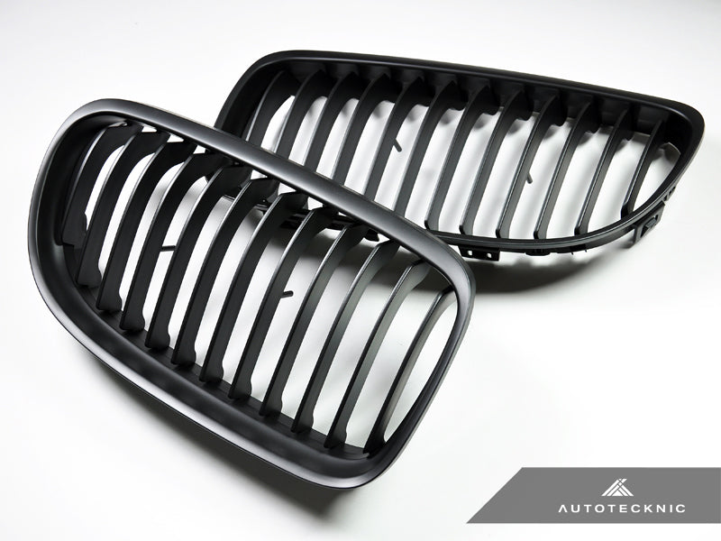 AutoTecknic Stealth Black Front Grille Set - E90 3-Series LCI