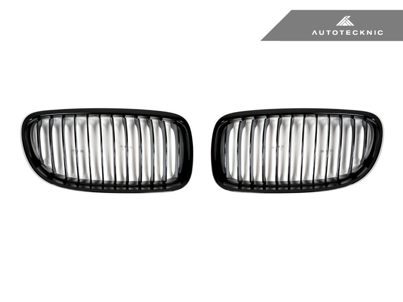 AutoTecknic Glazing Black Front Grille Set - E90/ E91 3-Series LCI