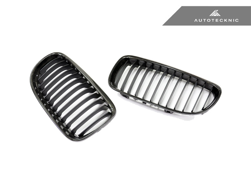 AutoTecknic Carbon Fiber Front Grille Set - E90/ E91 3-Series LCI