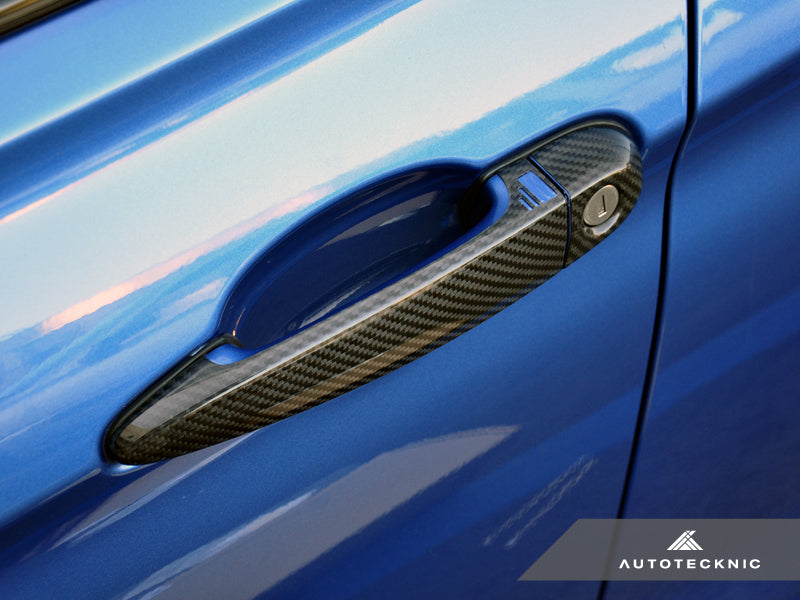 AutoTecknic Dry Carbon Fiber Door Handle Trims - F87 M2 | M2 Competition