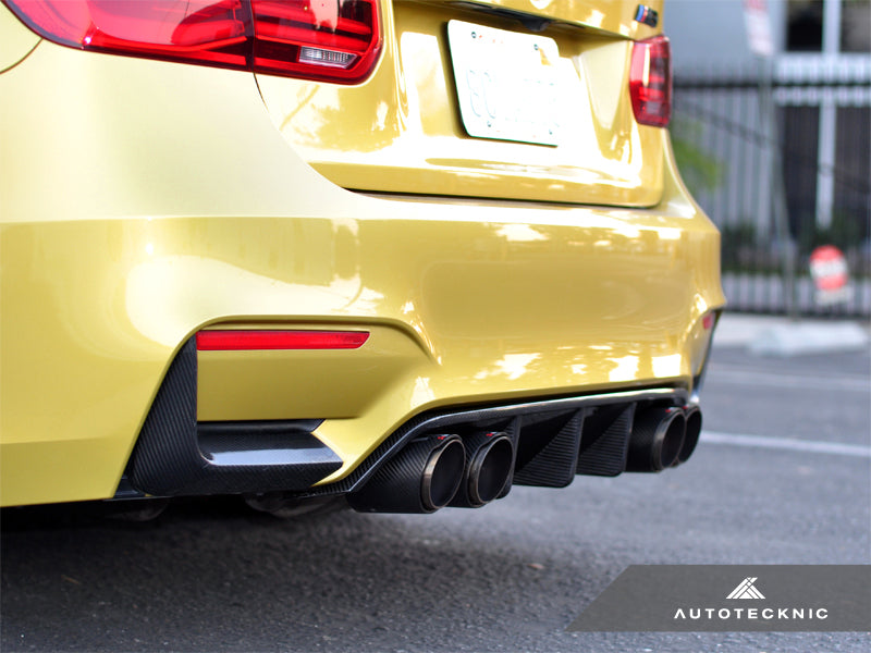 AutoTecknic Dry Carbon Extended-Fin Competition Rear Diffuser - F80 M3 | F82/ F83 M4