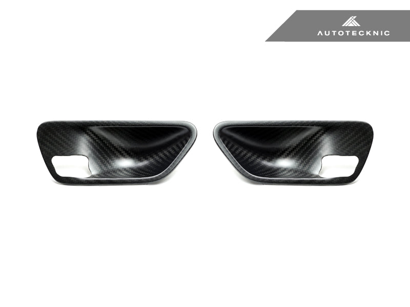 AutoTecknic Dry Carbon Interior Door Handle Trim Set - BMW F-Chassis