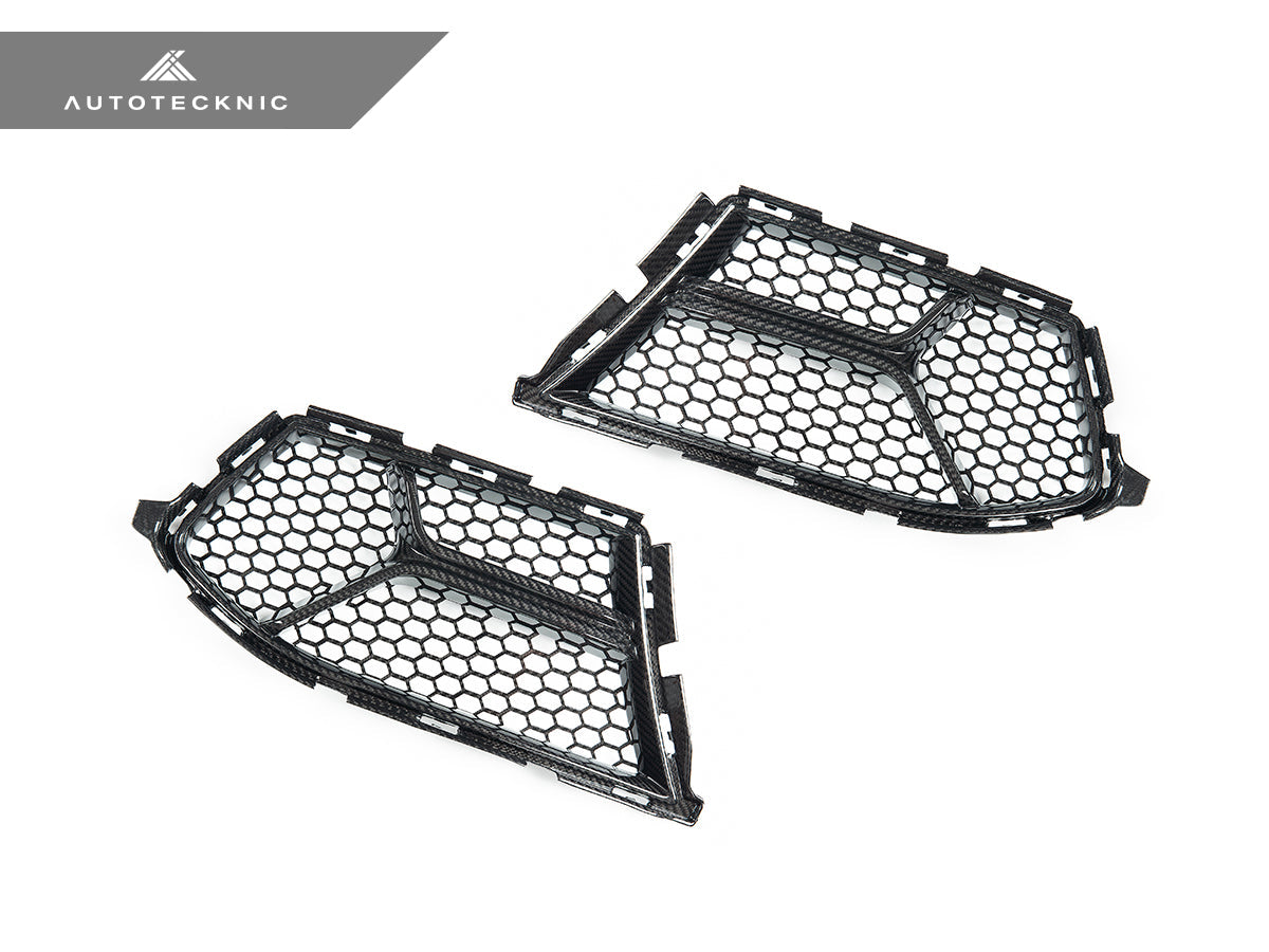 AutoTecknic Dry Carbon Corsa Front Bumper Lower Vent Set - G80 M3 | G82/ G83 M4